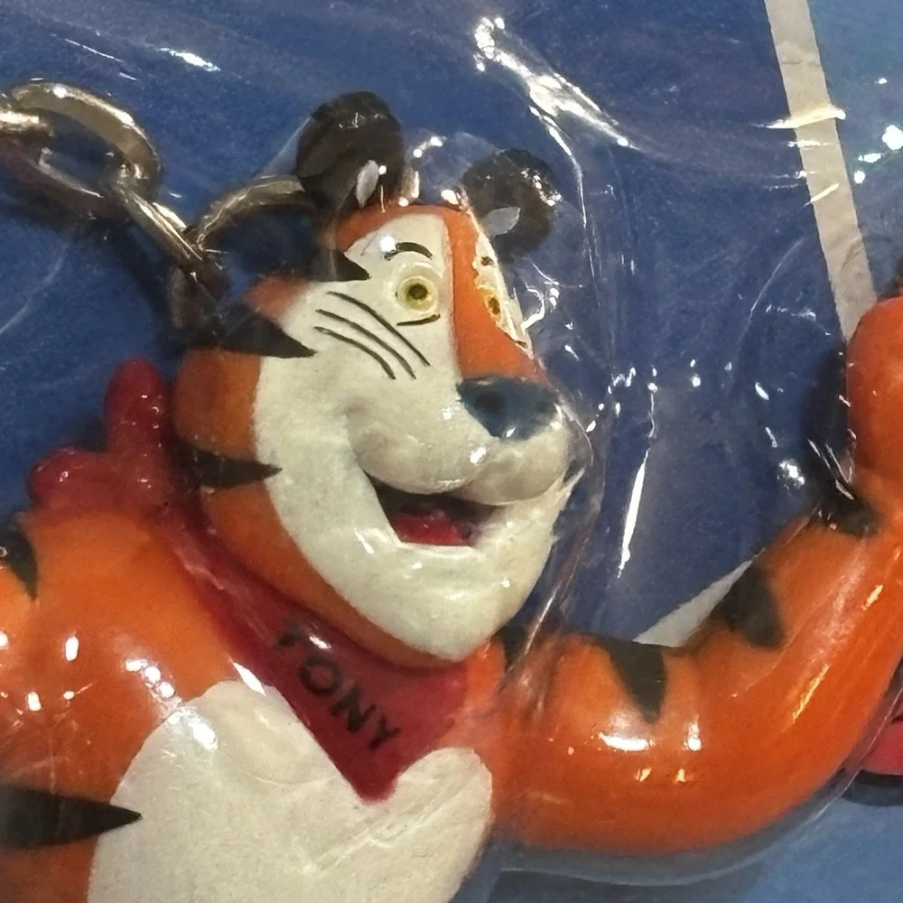 Kellogg Tony the Tiger Cereal Celebrities‎ Collectible Keychain 1998 Sealed